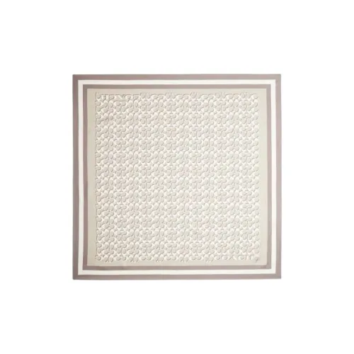 COACH Шарфы из шелка Тутовый Унисекс Коричневый