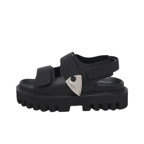 Alexander McQueen Parachute One Strap Sandals 5cm Men's Black