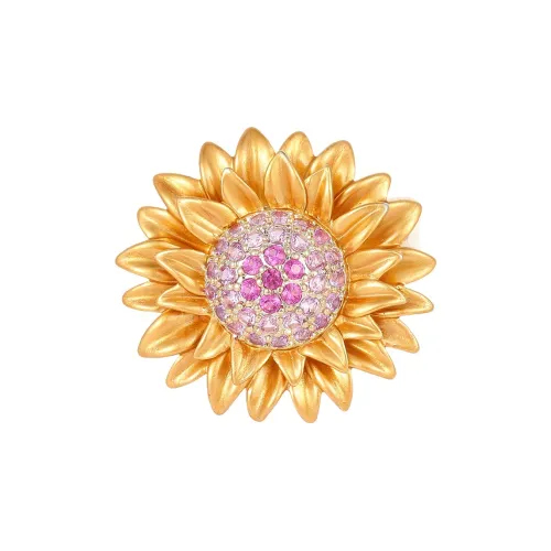 Фиолетовый медный сплав броши женские