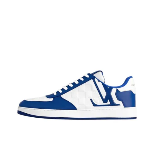 LOUIS VUITTON Rivoli Low Топ Скейтборд Кроссовки Мужские Синие