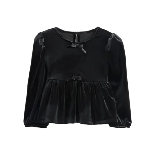 GAP T-рубашка Малыш Toddler Вельвет Арочный Топ Детский