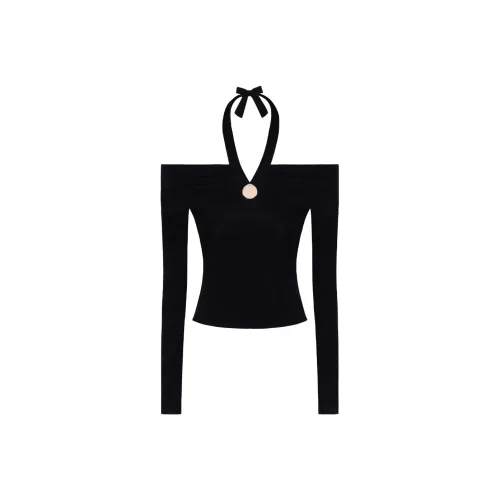 Udon House Черные Женские T-рубашки