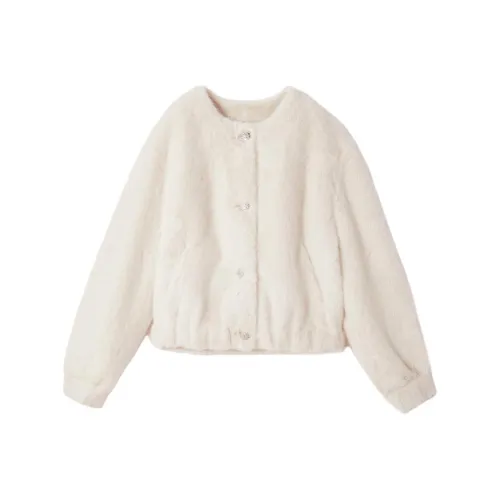 XIANGYING Белый Женские Меховые изделия