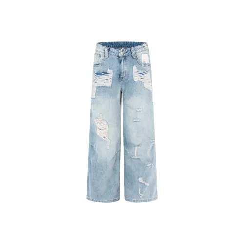 GBXM Светло-синие унисекс джинсы