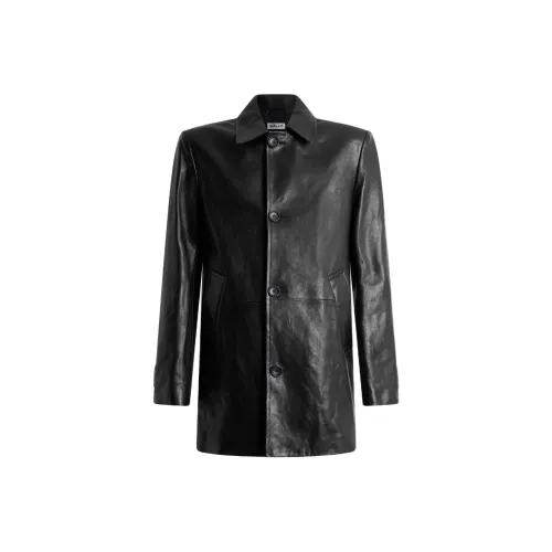 BALLY Черные Мужские Кожаные Куртки