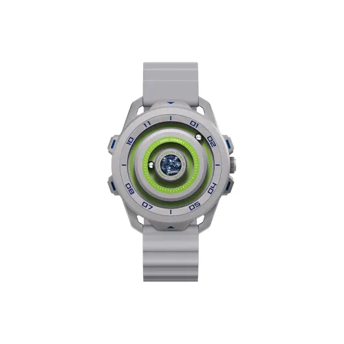 DANIEL GORMAN Gravity Series Кварцевый механизм Силиконовый ремешок Часы Мужские Зеленый циферблат