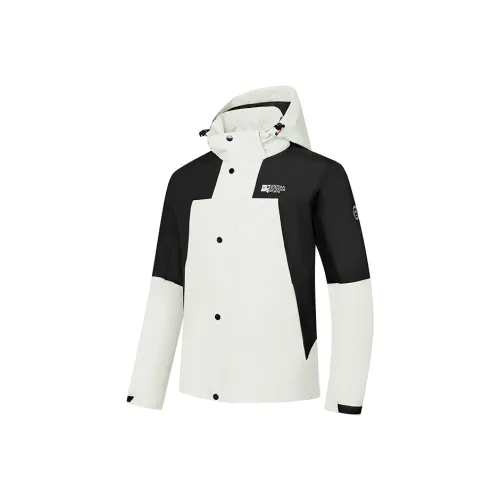 QIAODAN Дымчатый Белый Черный Мужские Куртки