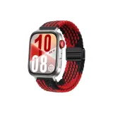 Черно-красный [Магнитная застежка | Вязаная ткань, ремень]