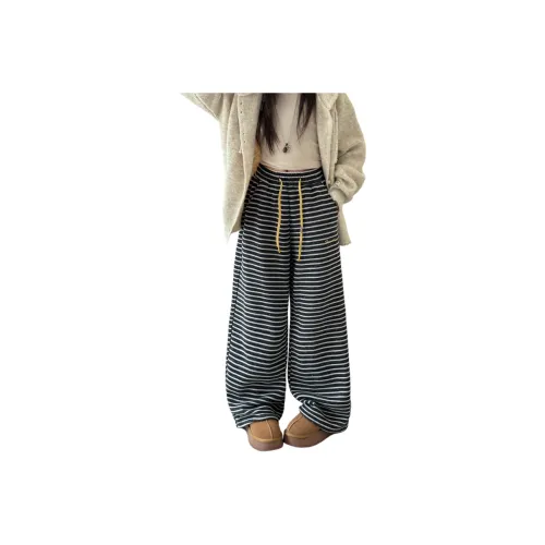 MUQINGQING Черные флисовые штаны с подкладкой для школьного возраста