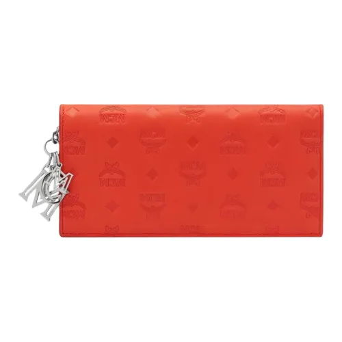 MCM Кошелек из коровьей кожи женский красный