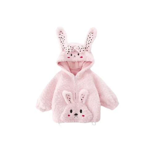 ZHIO Мех Осенний и Зимний Розовый Детский