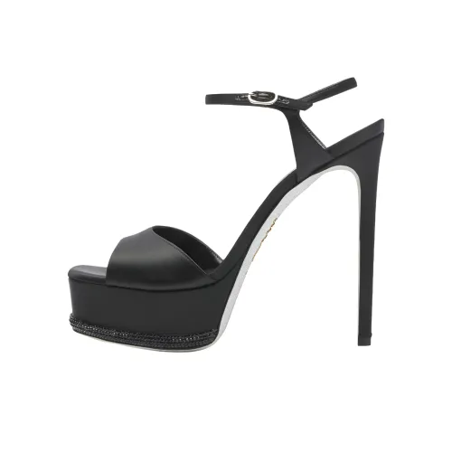RENE CAOVILLA Anastasia One Strap Sandals 13cm Women's Black