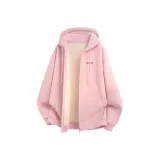 [Thickened и с флисовой подкладкой] Розовый (T Коричневый и Кофейный Танг Логотип льва на груди)