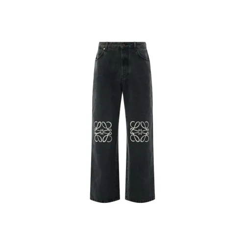 LOEWE Совместное издание Черные Мужские Джинсы