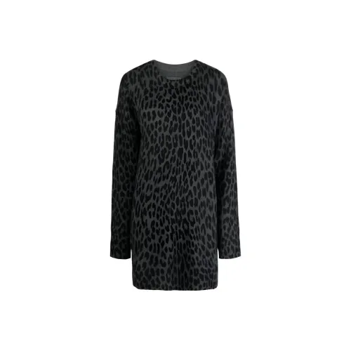 Zadig Voltaire Длинное платье с длинными рукавами женское угольно-серый