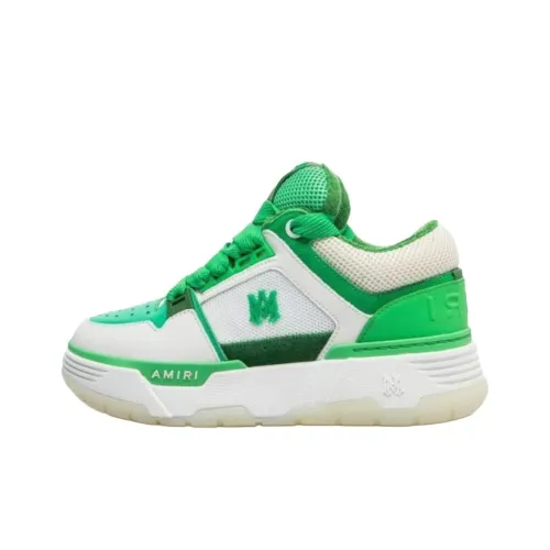AMIRI MA 1 Low Топ Скейтборд Кроссовки Мужские Белые Зеленые