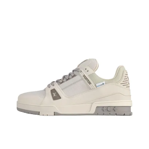 LOUIS VUITTON Тренер Low Топ Скейтборд Кроссовки Мужские Бежевые