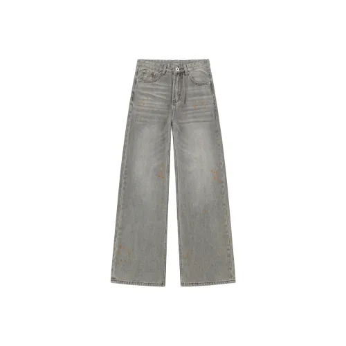 A3G4 Ржаво-серый Унисекс Джинсы