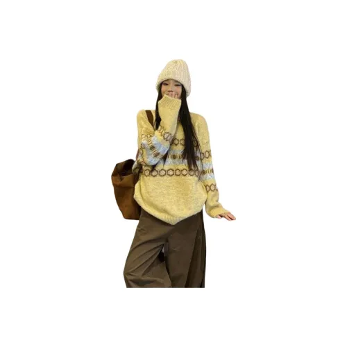 YOUSEKOO Желтый Женский Трикотаж