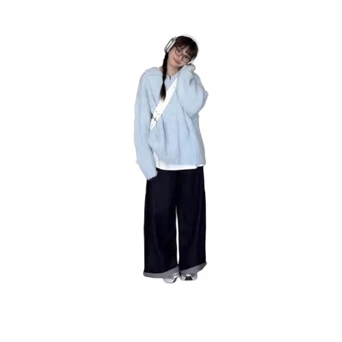 YOUSEKOO Синий Женский Трикотаж