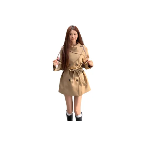 Sky Swan Кофе Женские Тренч