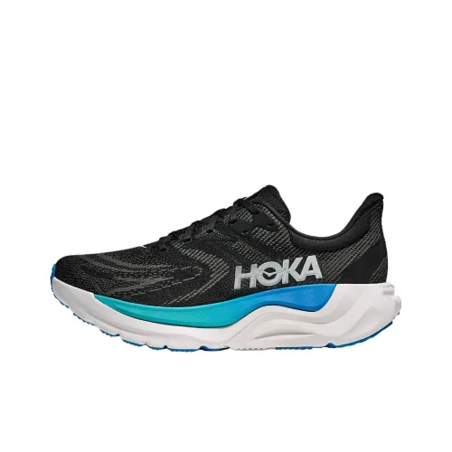 HOKA ONE ONE Arahi 8 Устойчивый к истиранию Дышащий Поддерживающий Светоотражающий Низкий Верх Беговые кроссовки Мужские Черный Синий