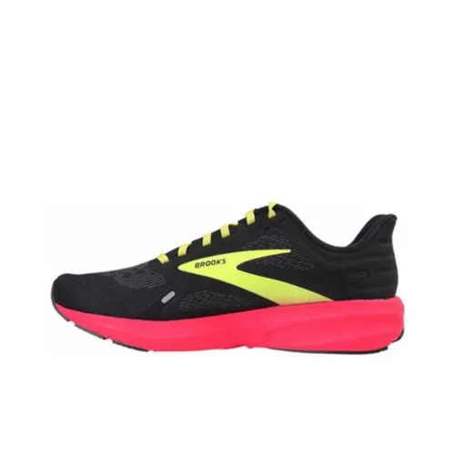 Brooks Launch 9 Balance Thermal Low Top Casual Беговые кроссовки Мужские Черный Розовый