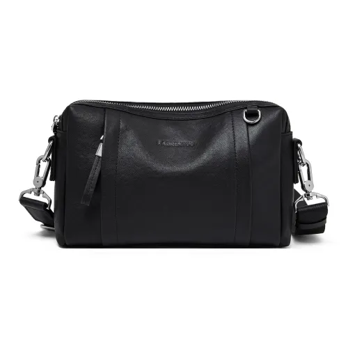 Old Man's Head Сумка через плечо из коровьей кожи мужская черная