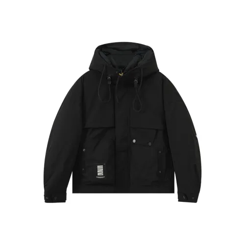 SUPIN LIFE Зимний Ins Пуховик Мужской Черный