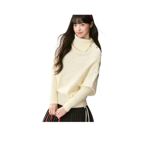 YOUSEKOO Экрю Женская Трикотажная Одежда