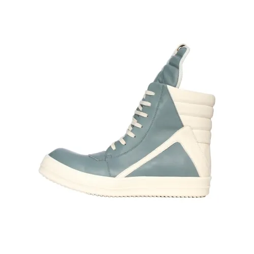 RICK OWENS совместный бренд RO Geobasket Высокие Кроссовки для скейтбординга Мужские Мятно-зеленые