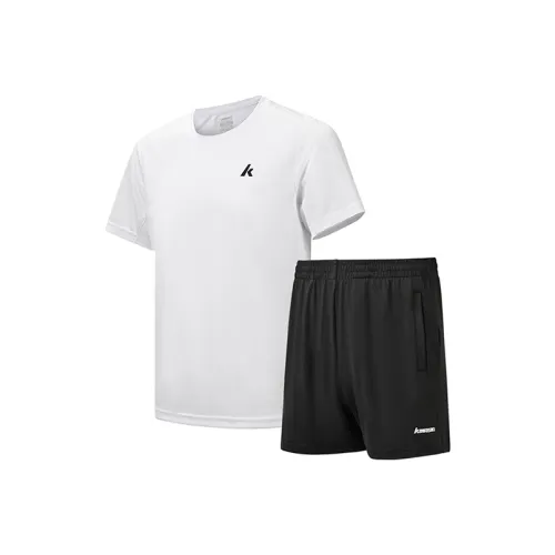 Kawasaki Бадминтон Джерси Унисекс Набор Черный Белый