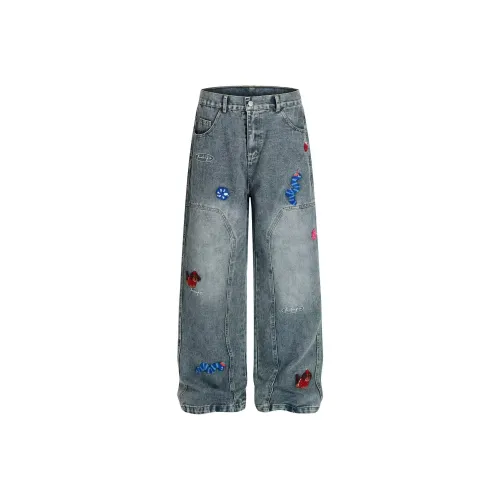 Find Yourself Синий Унисекс Джинсы