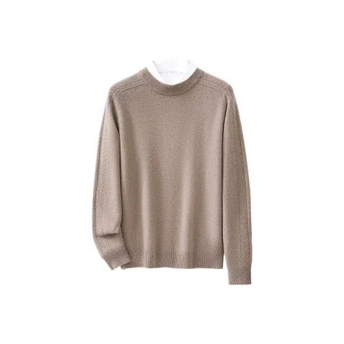 JINJU Светло-коричневый CAMEL Мужские Свитера