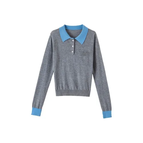 Late White Серый Женский Трикотаж