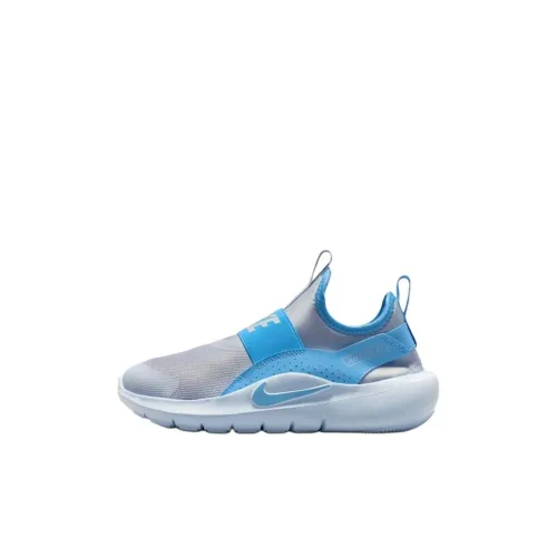 Nike Flex Runner 4 Low Топ Детские Беговые Кроссовки Серый Синий Унисекс