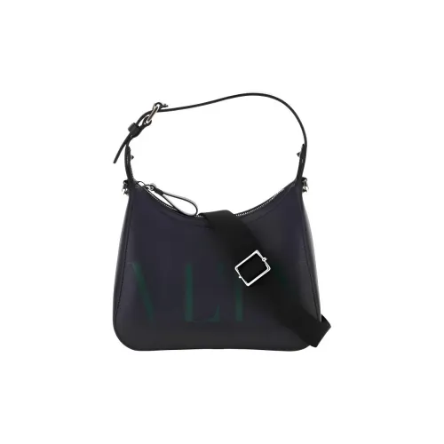 Valentino Garavani Кожа Бродяга Сумка Сумка-хобо Сумка через плечо Сумка Мужская Черная Зеленая