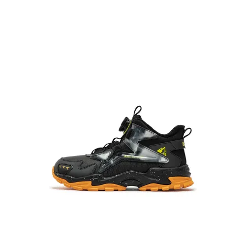 XTEP Slip-resistant Abrasion-resistant Kids Lifestyle Shoes Black Ice Cream Yellow Teenagers XTEP Противоскользящие Износостойкие Детские Лайфстайл Обувь Black Ice Cream Yellow Подростки