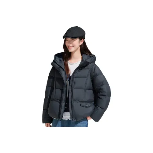 Fragment Темно-синий Синий Женские Пуховики