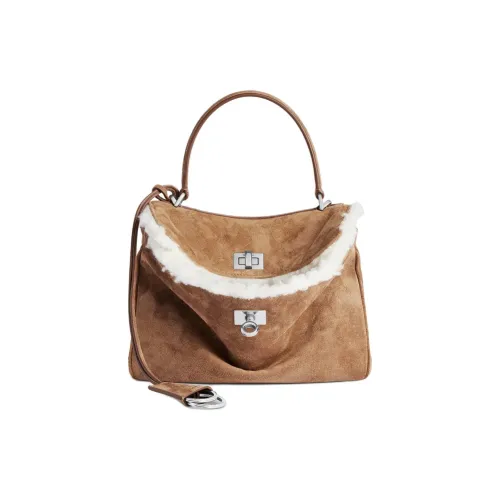 Balenciaga Rodeo Телячья кожа Сумка Мини Женская Коричневая