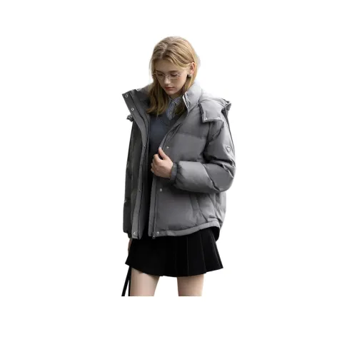 Tonlion Carbon Gray Women's Down Jackets Tonlion Углеродный Серый Женские Пуховики