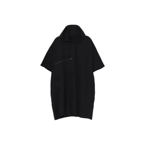 Yohji Yamamoto Ground Y FW25 40 20 MINI FLEECE LONG HOODIE W CHEST POCKET Sweatshirt Unisex
