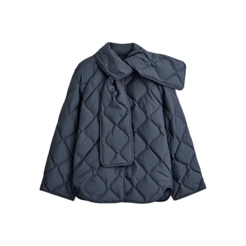 COS Морской Синий Женский Пуховик