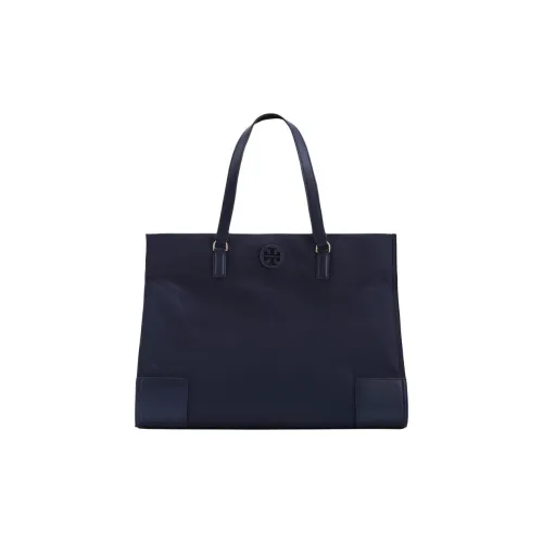 TORY BURCH Ella Коровья кожа Детали Тоут Сумка Сумка для покупок Сумка на плечо Сумка Женская Темно-морская синяя