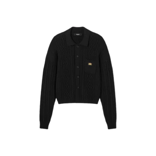 VERSACE Мужские черные свитеры