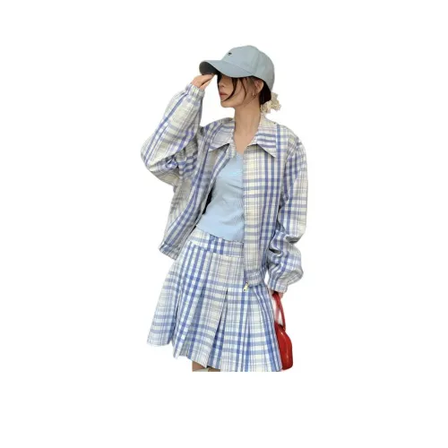 YOUSEKOO Blue Women's Jackets YOUSEKOO Синий Женские Куртки