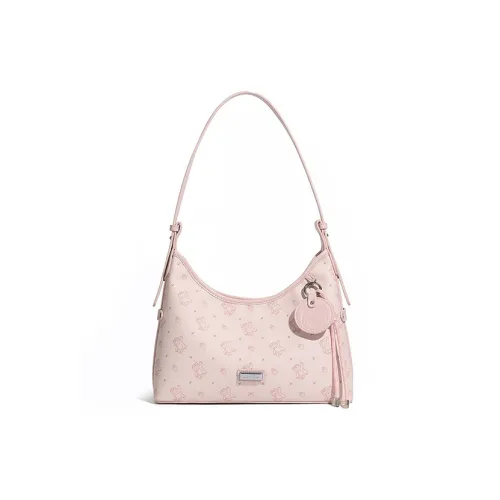 Miniso Disney Collaboration Лотсо PVC Сумка Сумка через плечо Стандартная Женская Розовая Коричневая