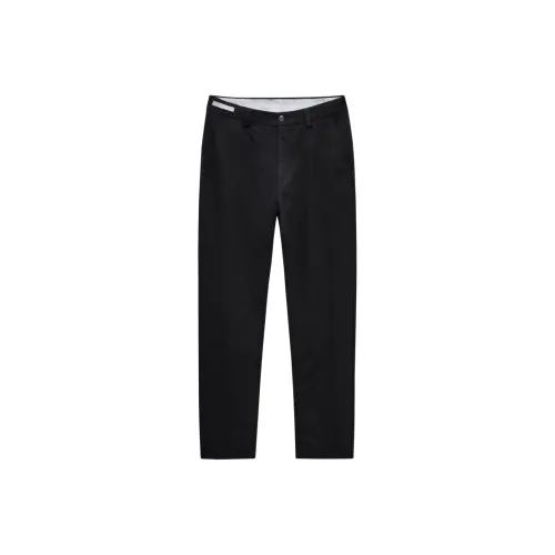 Jiumuwang Мужские брюки Expert FW25 Осенние и зимние Повседневные брюки Облегающая версия Мужской Shale Черный