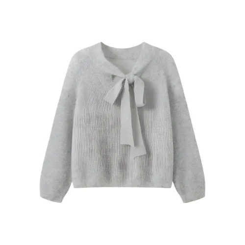 XIAOJUCHUANLI Серый Женский Трикотаж