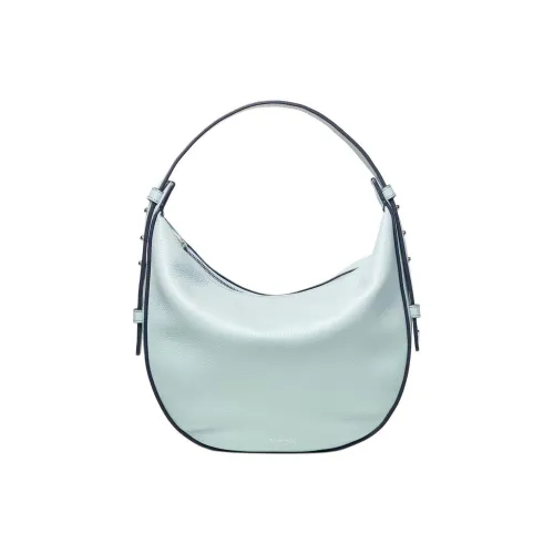 Aspinal Of London Телячья кожа Седло Сумка Плечевая сумка Женская Мальдив Синий